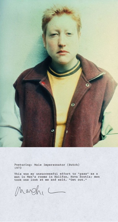 Martha Wilson. Posturing: Male Impersonator
