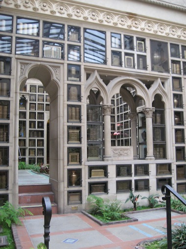 Exterior view, Chapel of the Chimes, Oakland, 2011. Photo: Lia Wilson