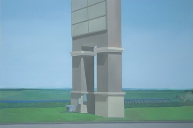Naples Commons (2011); oil on canvas. Courtesy of Gregory Lind Gallery, San Francisco