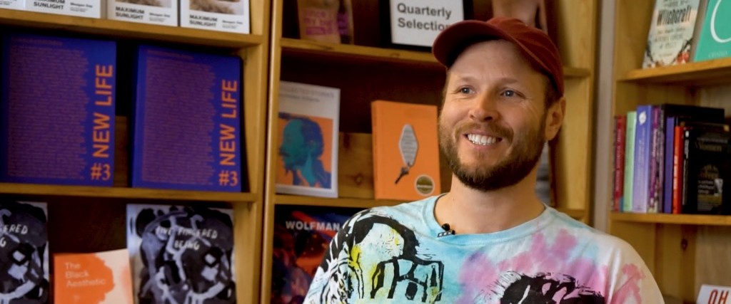 Justin Carder at Wolfman Books