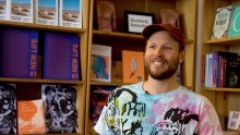 Justin Carder at Wolfman Books